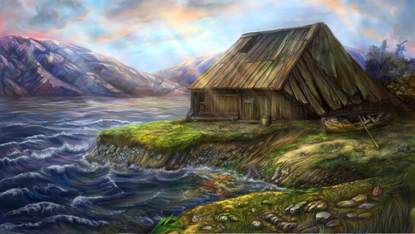 Старая Хижина на берегу