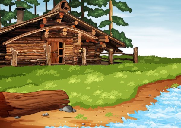 Избы из мультфильмов