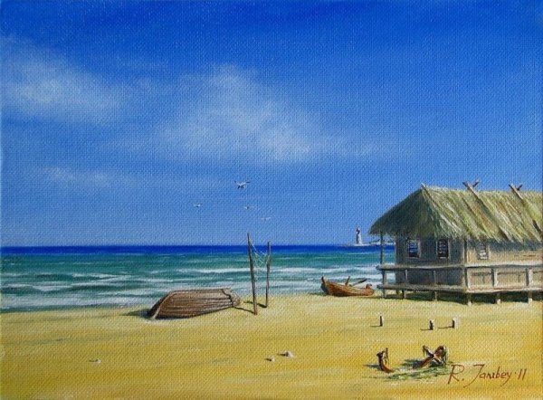 "Старик и море" художник Алексей Адамов