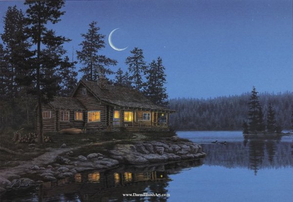 Художник Даррел Буш Cabin Fever