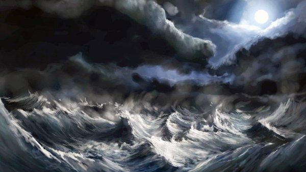 Шторм картина художника Колодин