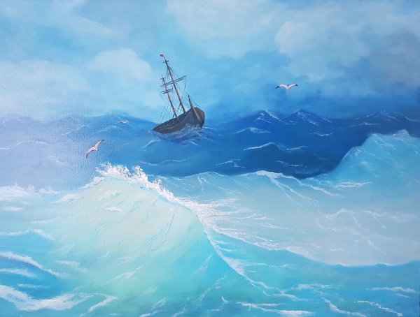 Бушующее море для детей