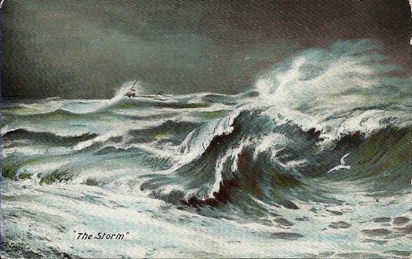 Шторм гуашью