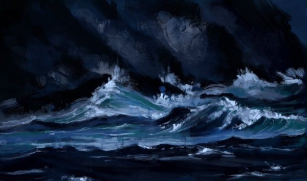 Бушующее море