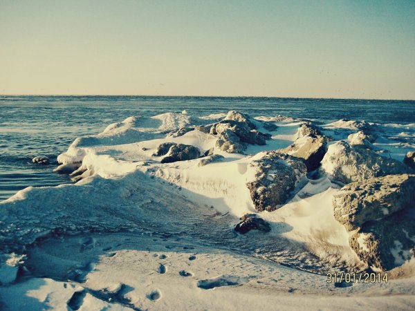 Зима на Азовском море