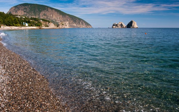 Пляж Артека в Гурзуфе