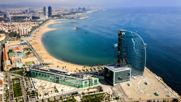 Барселона море пляж