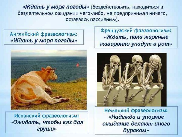Ждать у моря фразеологизм