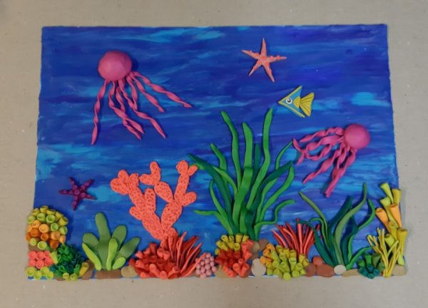 Подводный мир пластилин