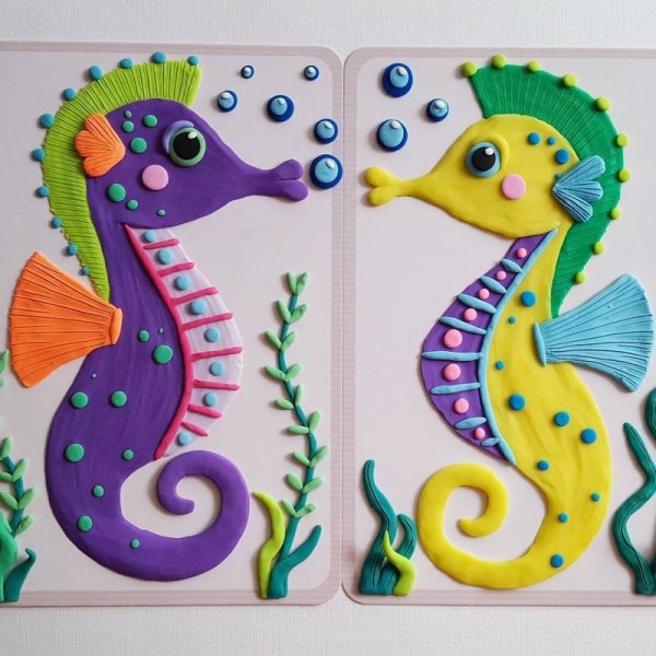 Ольга Фонина пластилиновые картины