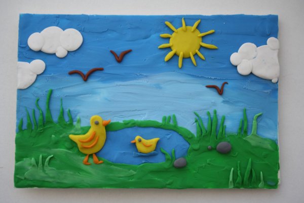 Лепка на тему лето