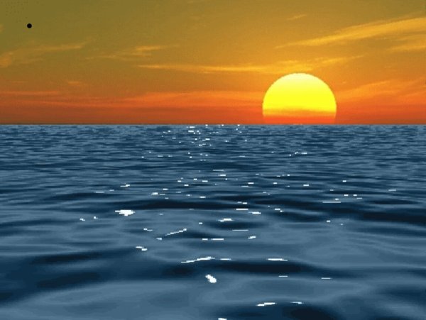 Анимированное море