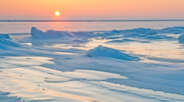 Белое море Архангельск зимой