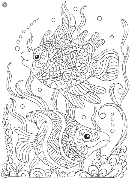 Раскраска антистресс море