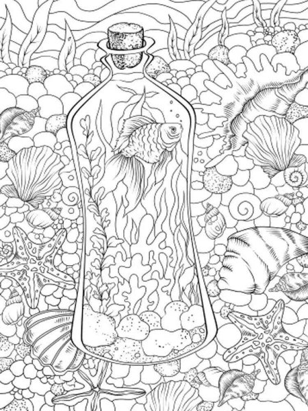 Раскраски сложные