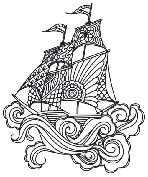 Подводный мир раскраска сложная