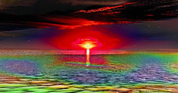 Разноцветный закат