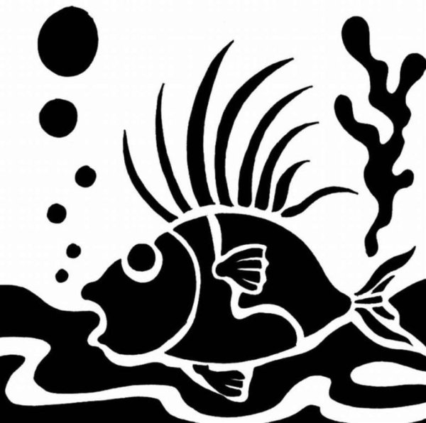 Морские трафареты для декора