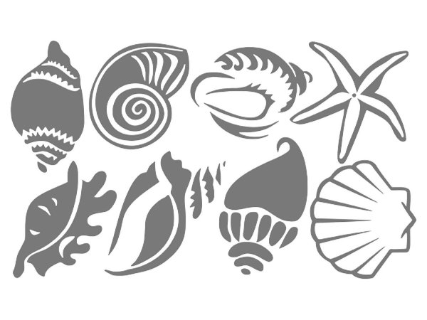 Трафарет морской