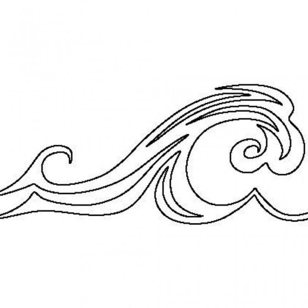 Морские волны раскраска