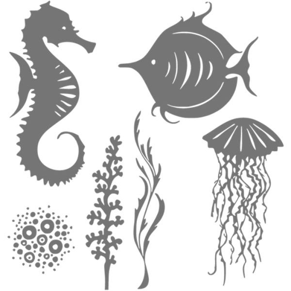 Трафарет морской