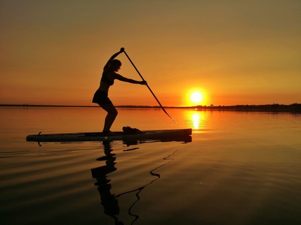 Сапы на закате