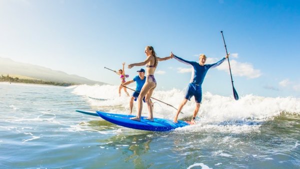 Девушка на сапе