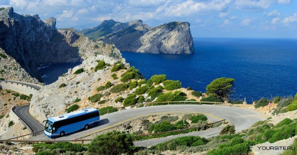 Автобус море горы