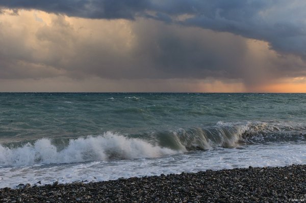 Сочи море осень