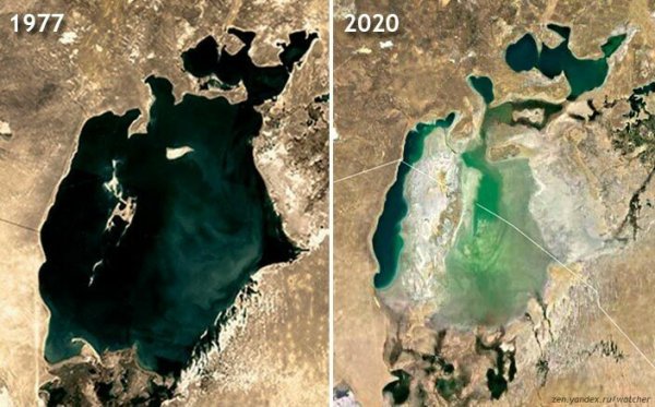 Аральское море 1960-2020