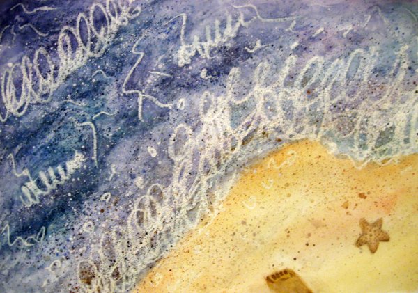 Следы воскового мелка