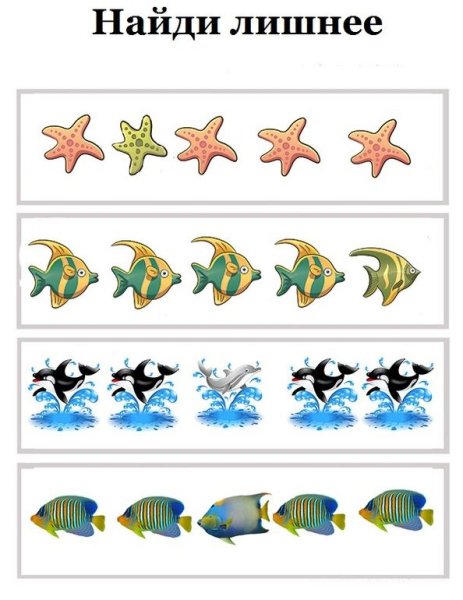 Водные обитатели для детей