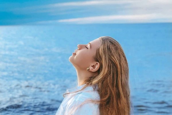 Девушка дыхание портрет