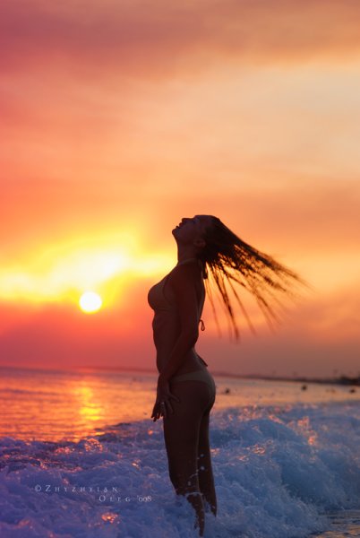 Закат над океаном