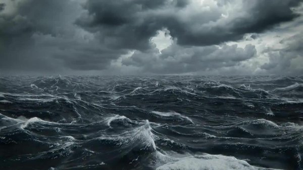 Карское море шторм