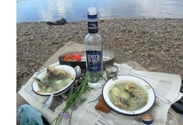 Рыбалка с водочкой