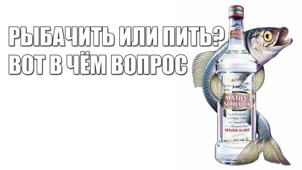 Водка на рыбалке