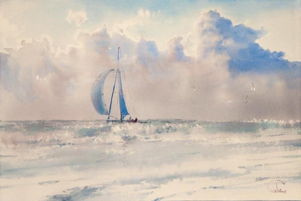 Сергей Темерев акварель пейзажи