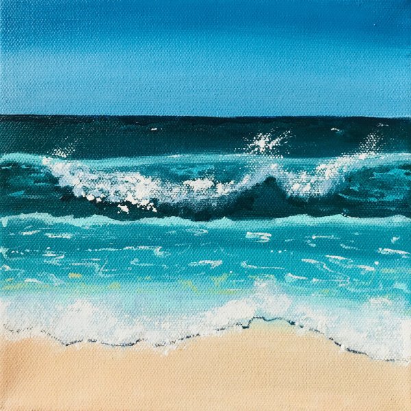 Волны акварель