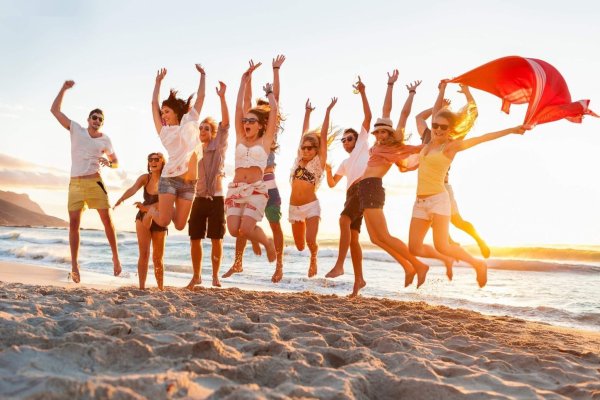 Пляж море люди