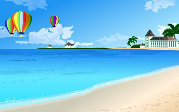 Пляж иллюстрация