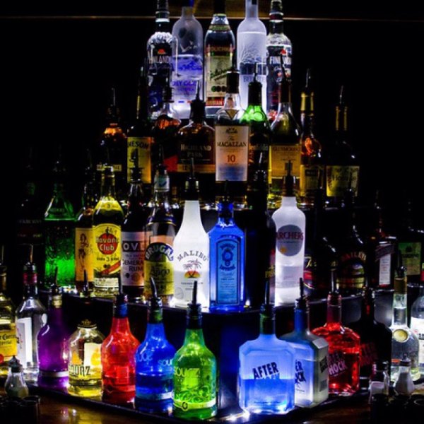 Красивый вид с алкоголем