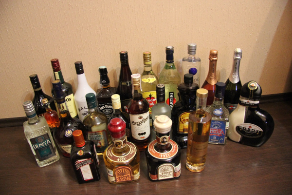 Много алкоголя