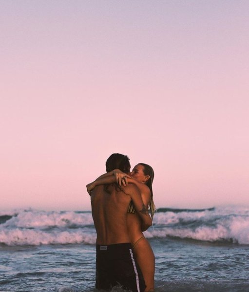 Пляж любовь