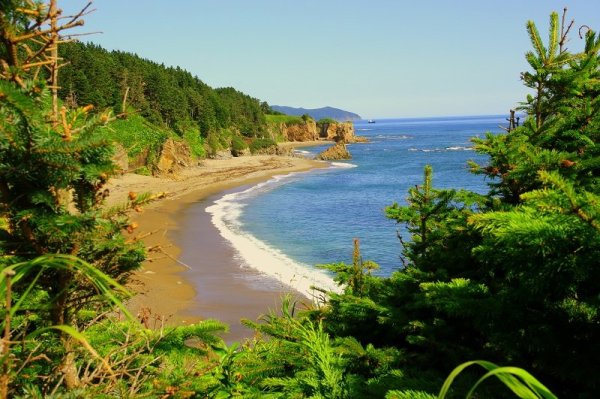 Охотское море Южно Сахалинск пляж