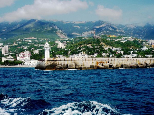 Ялта набережная вид с моря