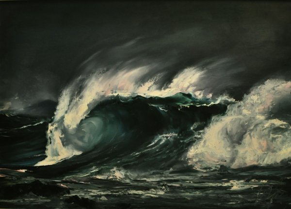 Энди Симмонс пейзаж море шторм