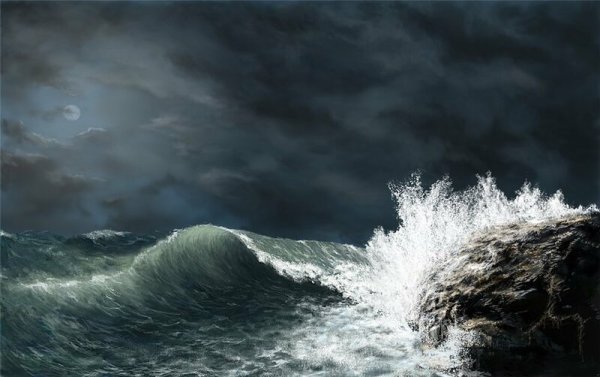 Бушующее черное море