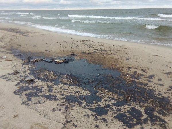 Балтийское море разлив нефти