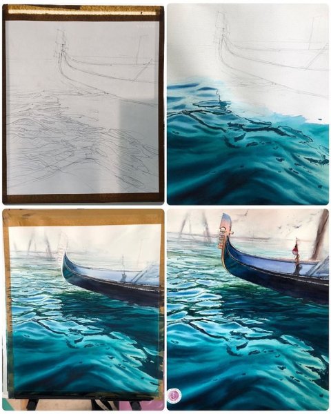 Абстрактная картина море